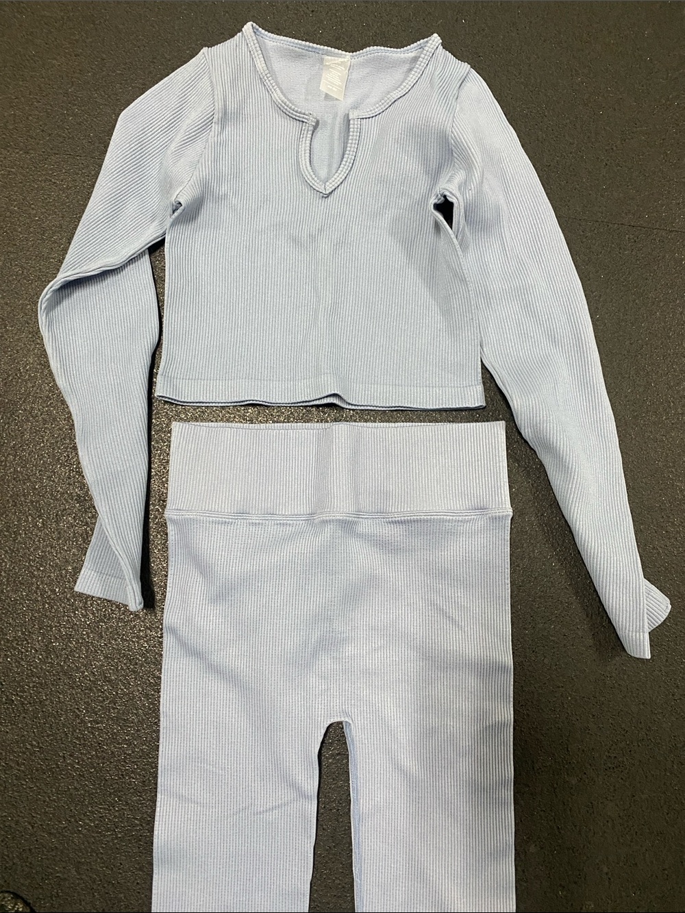 Dynamic Ribbed Light Blue set. OS - Picture 4 of 4